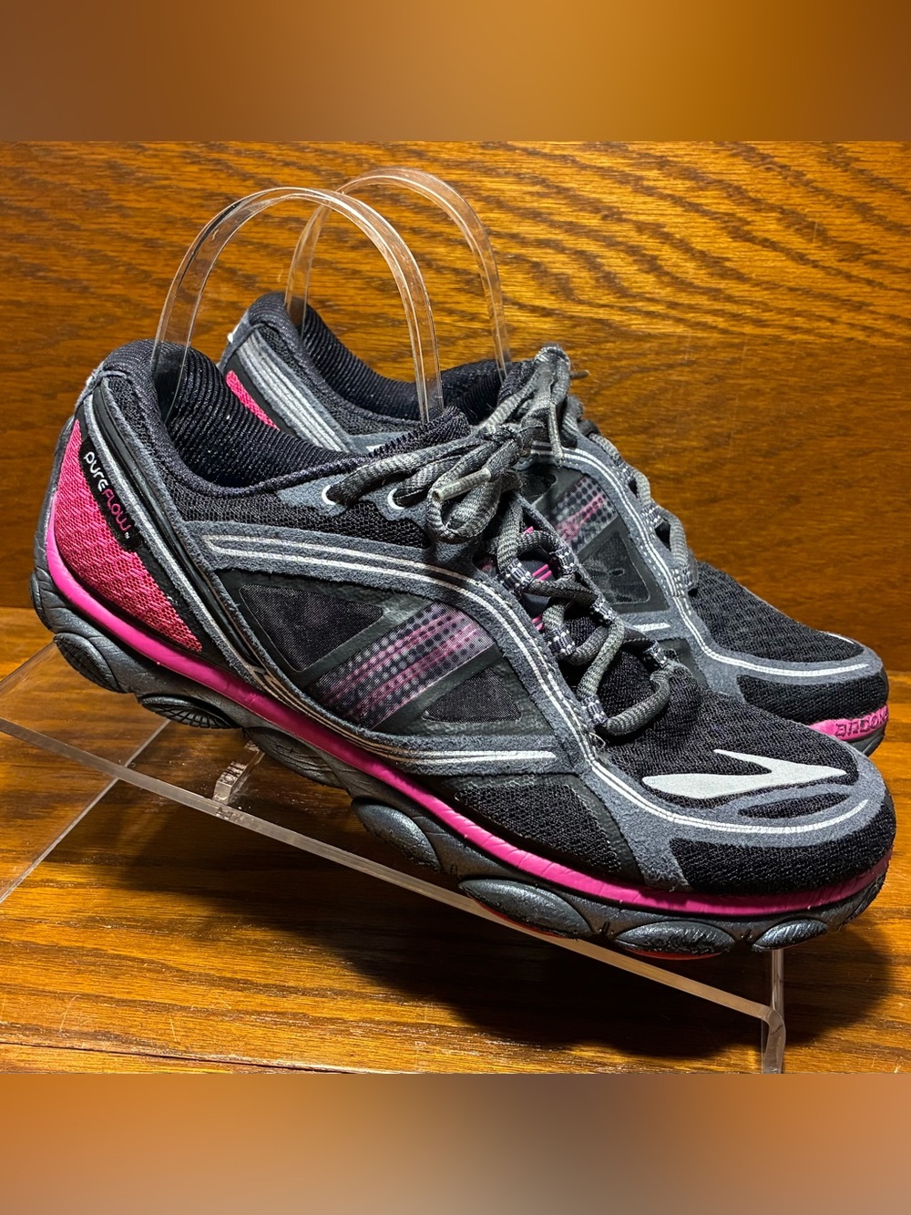 Brooks PureFlow 3 Running Shoes Black Pink Women’s 7.5